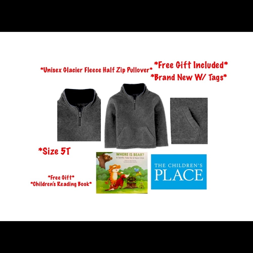 *BNWTS*Unisex Glacier Fleece Half Zip Pullover & *FREE GIFT*